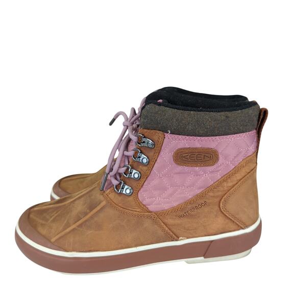 Keen Elsa II Boot 1019638 Waterproof Leather Ankle Quilted Insulated Women's 8.5 - Picture 2 of 9